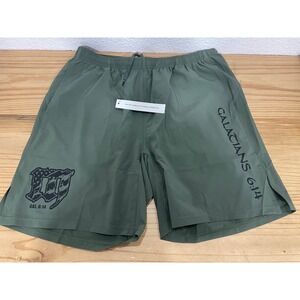 Mayhem Nation V3 Sponsor Shorts Men's Medium Green Gym Workout Shorts NWT
